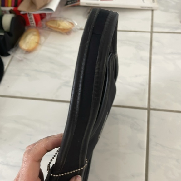 NWOT VINTAGE COACH MINI NEO
ERGO NEOPRENE BAG BLACK LEATHER
TRIM - Picture 6 of 7